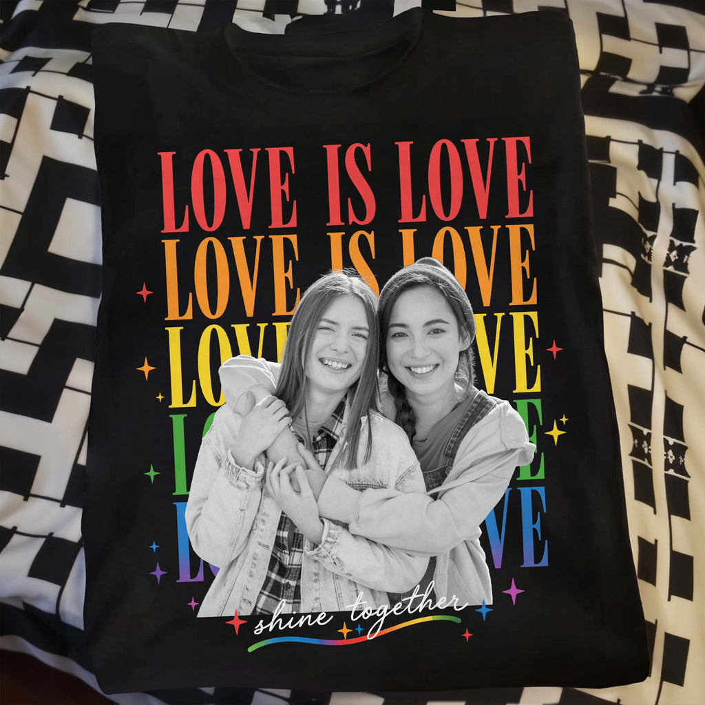 Personalized Custom Photo T-shirt Hoodie LGBT Pride Gift Shirt GradoCreations