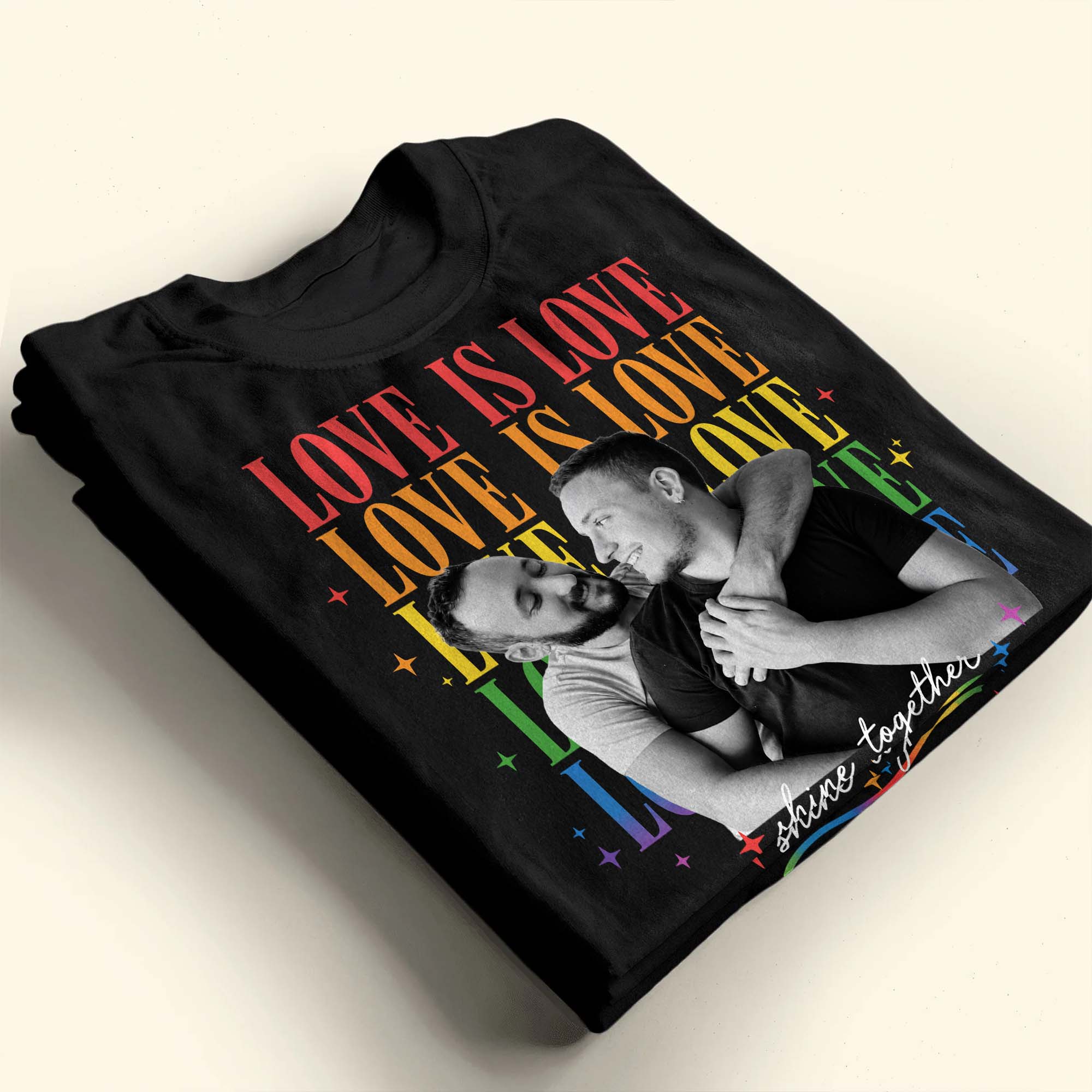 Personalized Custom Photo T-shirt Hoodie LGBT Pride Gift Shirt GradoCreations
