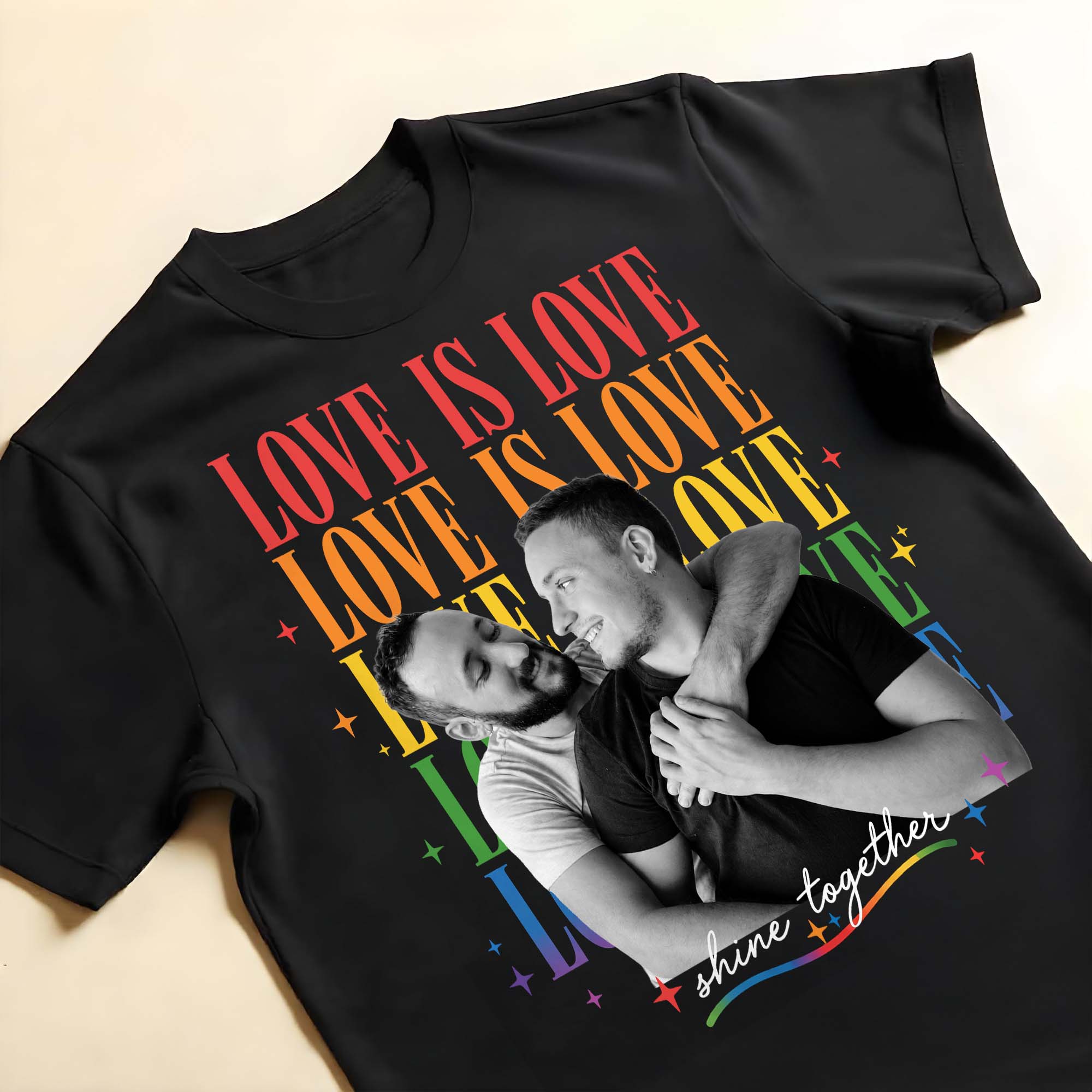 Personalized Custom Photo T-shirt Hoodie LGBT Pride Gift Shirt GradoCreations