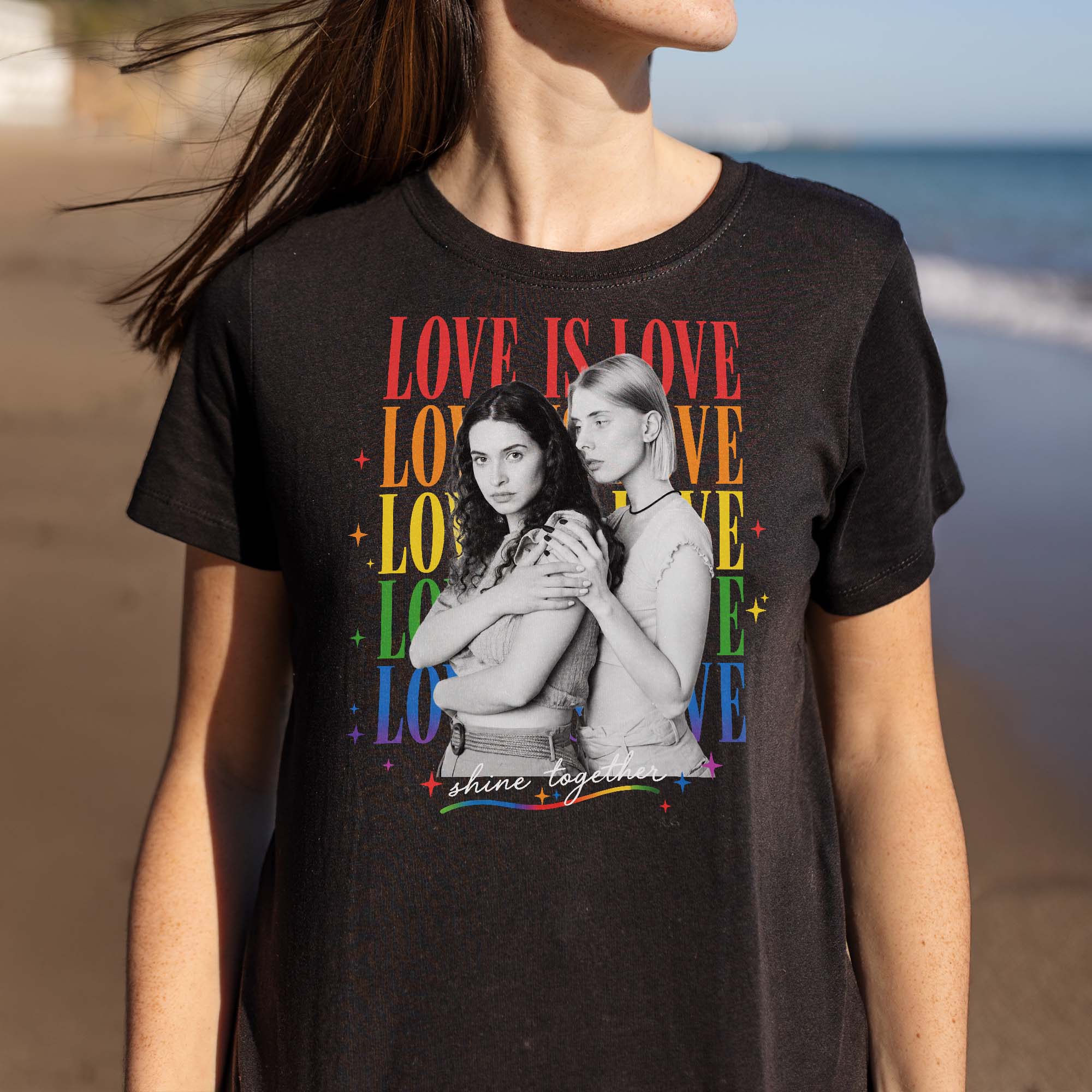 Personalized Custom Photo T-shirt Hoodie LGBT Pride Gift Shirt GradoCreations