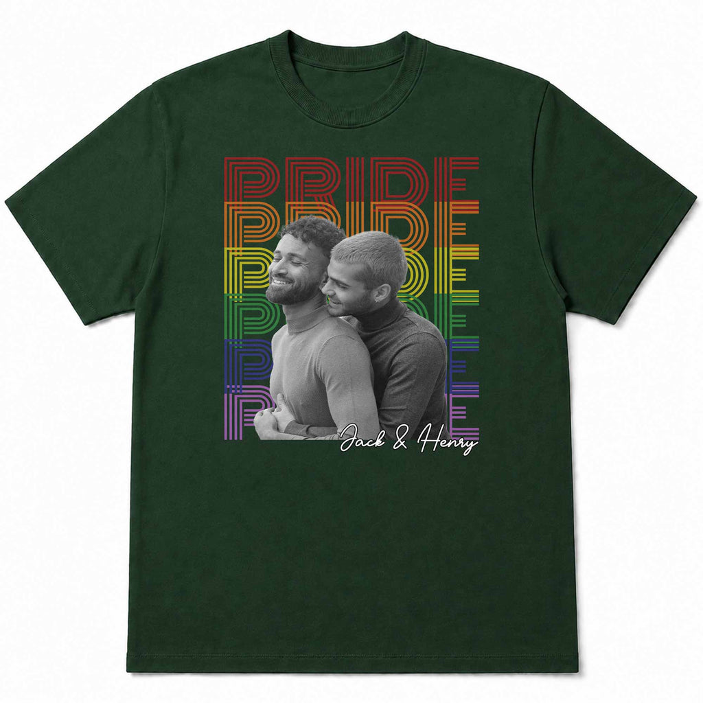 Personalized LGBT Couple Custom Photo T-shirt & Hoodie Gift Shirt GradoCreations