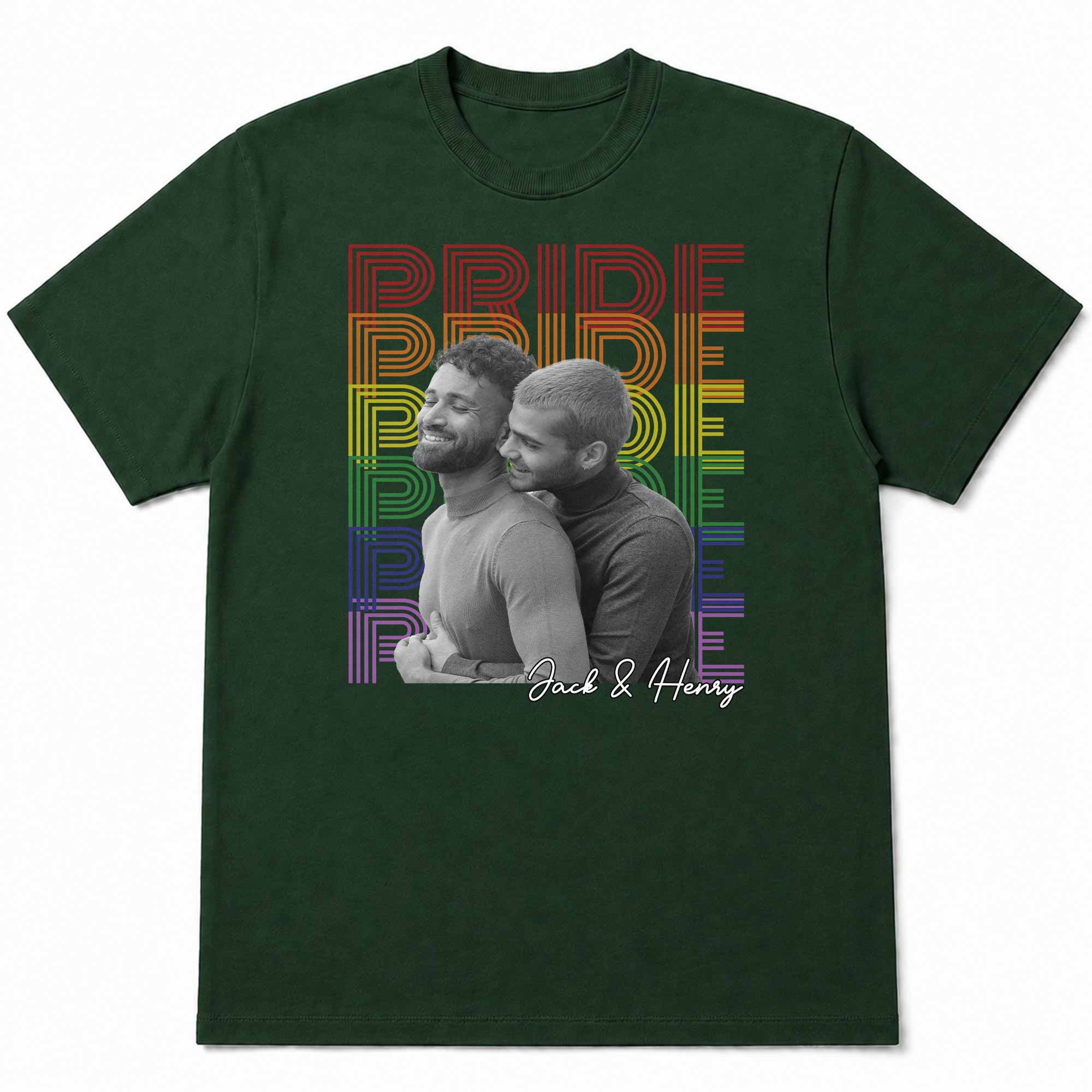 Personalized LGBT Couple Custom Photo T-shirt & Hoodie Gift Shirt GradoCreations
