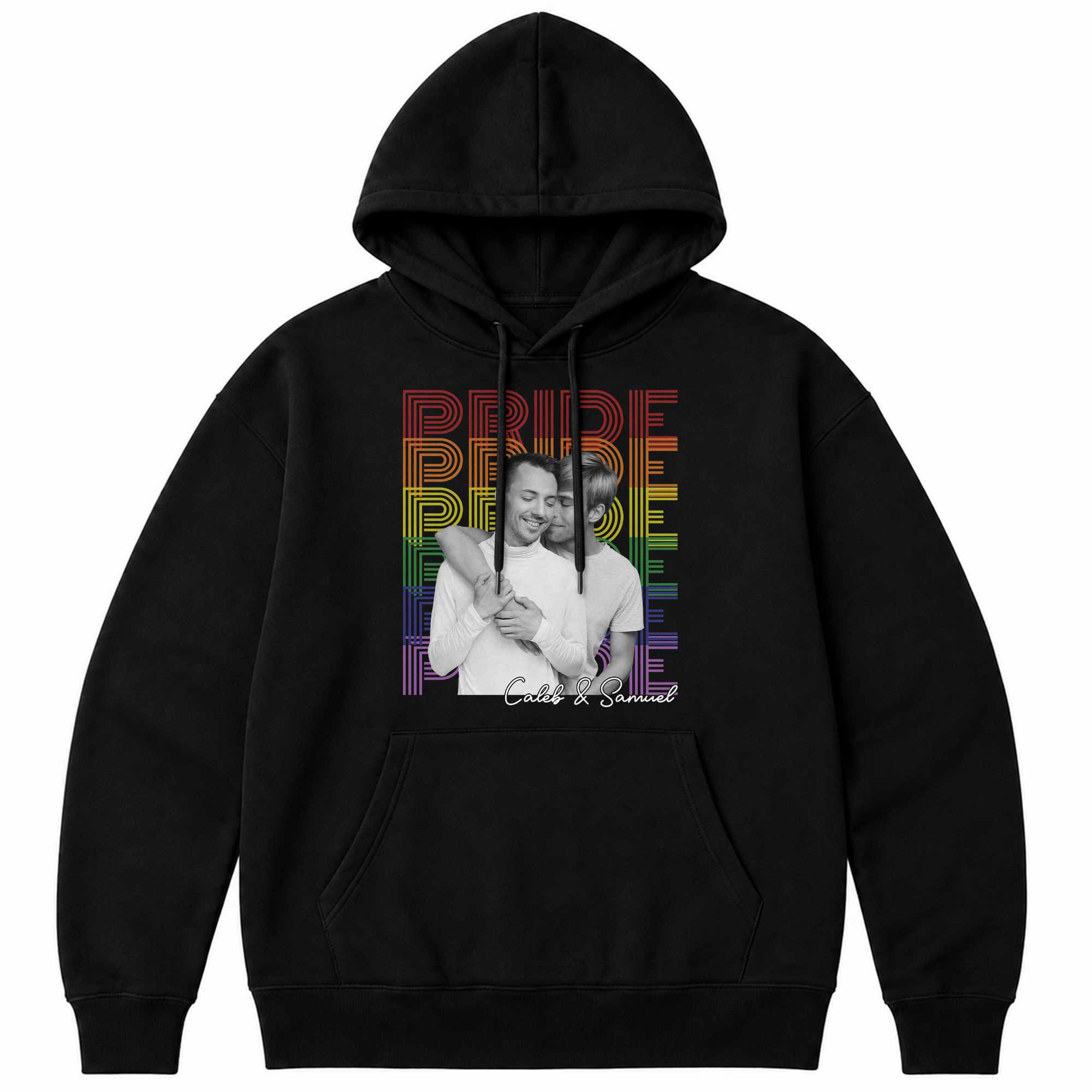 Personalized LGBT Couple Custom Photo T-shirt & Hoodie Gift Shirt GradoCreations