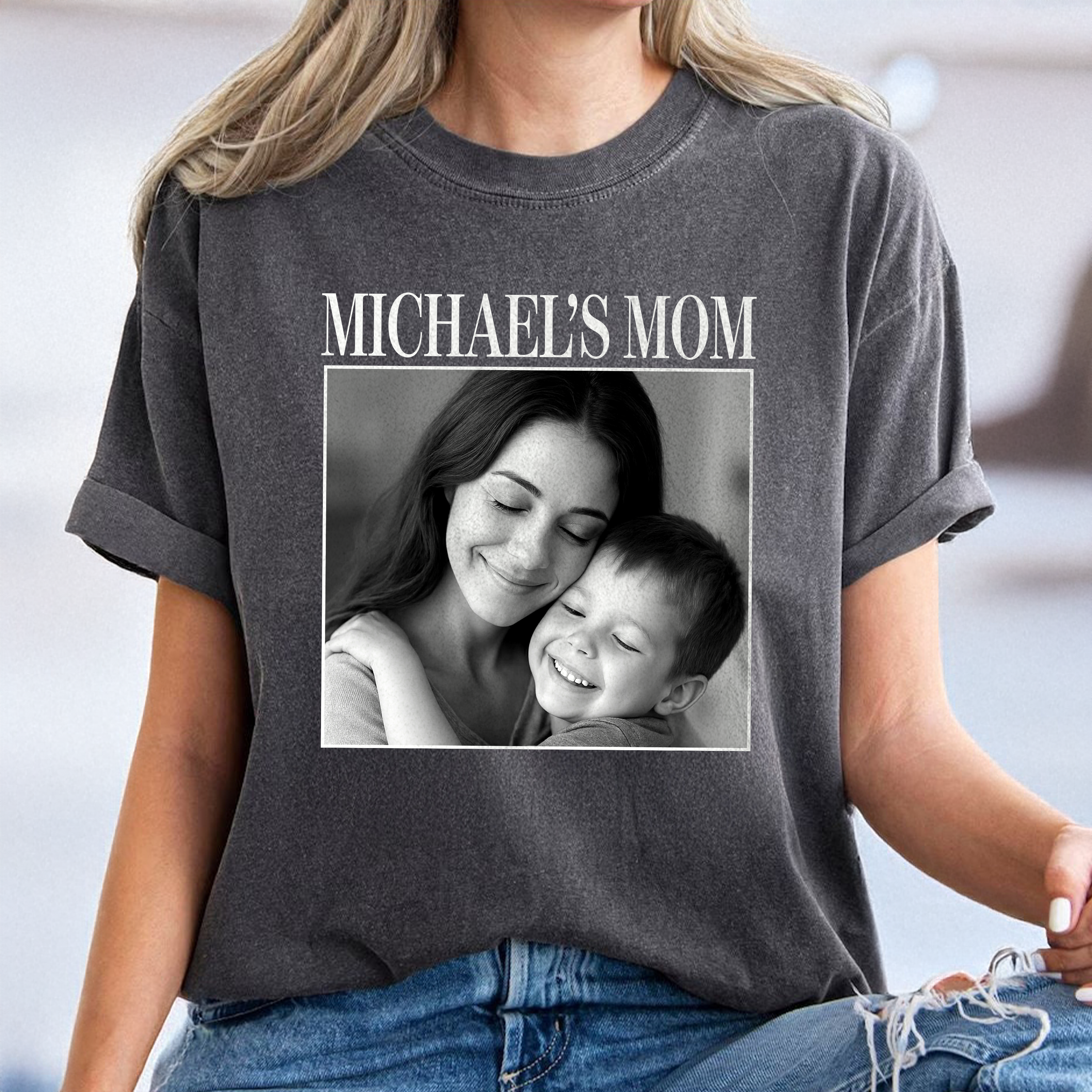Personalized Photo Comfort Shirt Vintage Gift for Dad Comfort Shirt GradoCreations