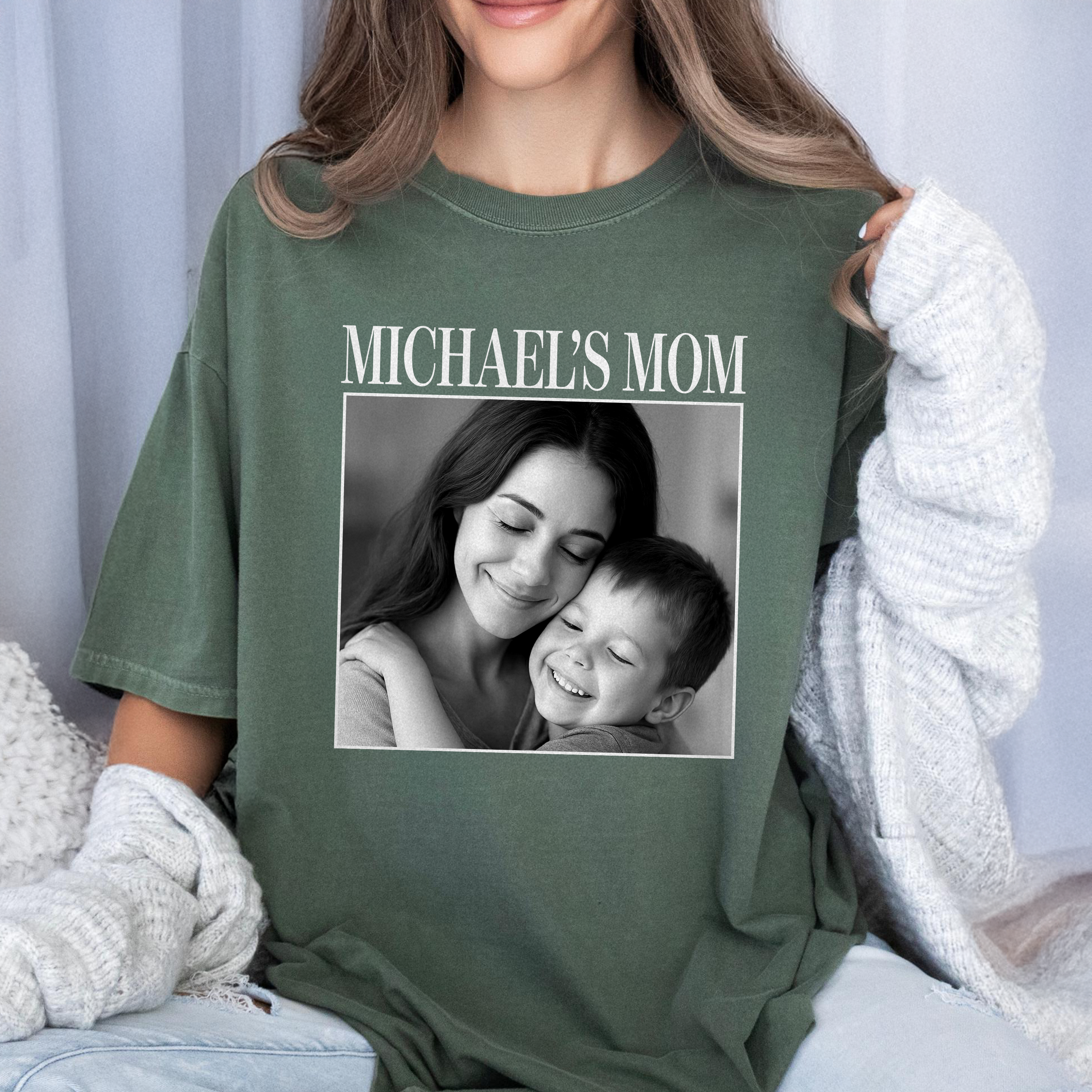 Personalized Photo Comfort Shirt Vintage Gift for Dad Comfort Shirt GradoCreations