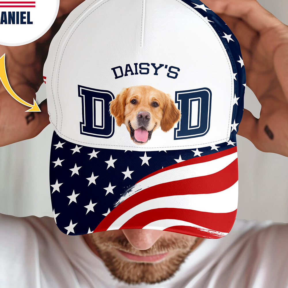 Personalized Dog Cat Photo Cap Custom Gift for Dad HN590 - AOP Cap GradoCreations