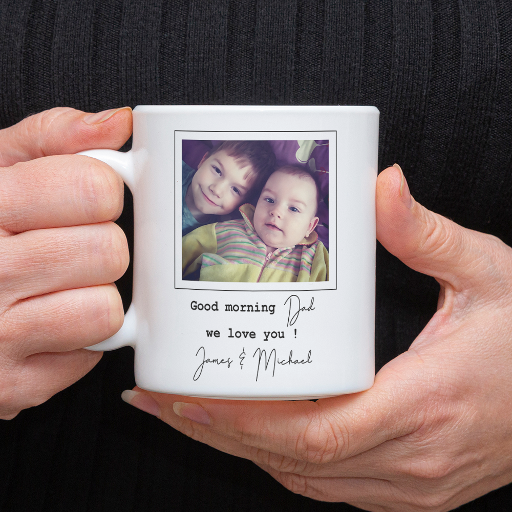 Personalized Photo Coffee Mug Custom Dad We Love You Gift HN590 - mug GradoCreations