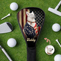 Personalized Dog Photo Golf Club Head Cover Gift for Dog Dad HN590 - Golf Club Head Cover GradoCreations