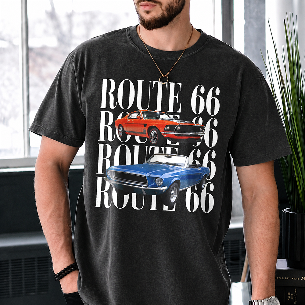 Personalized Vintage Car Photo Comfort Shirt Gift for Dad Comfort Shirt GradoCreations