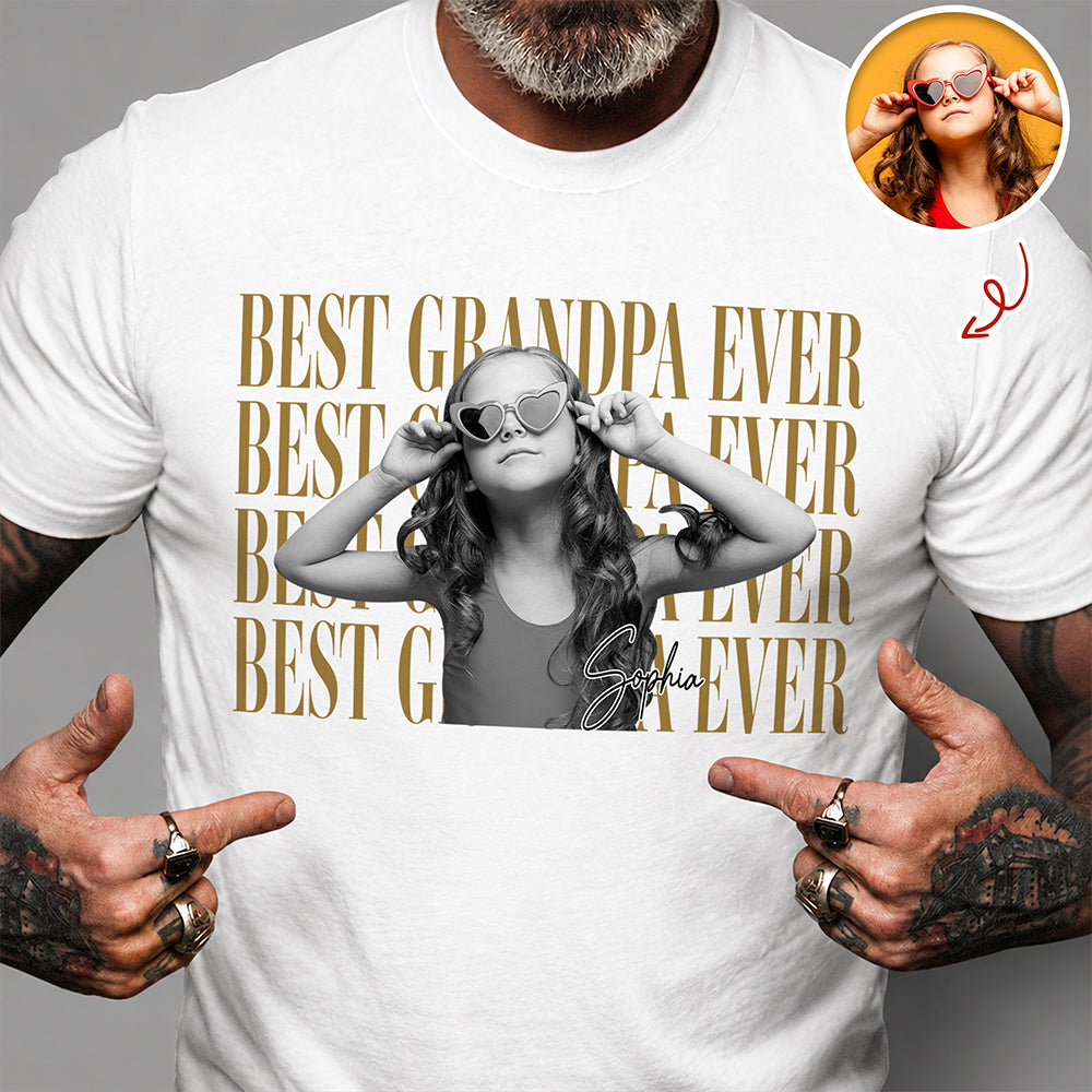 Personalized Vintage Photo Shirt Gift for Dad or Mom HN590 - Tshirt GradoCreations