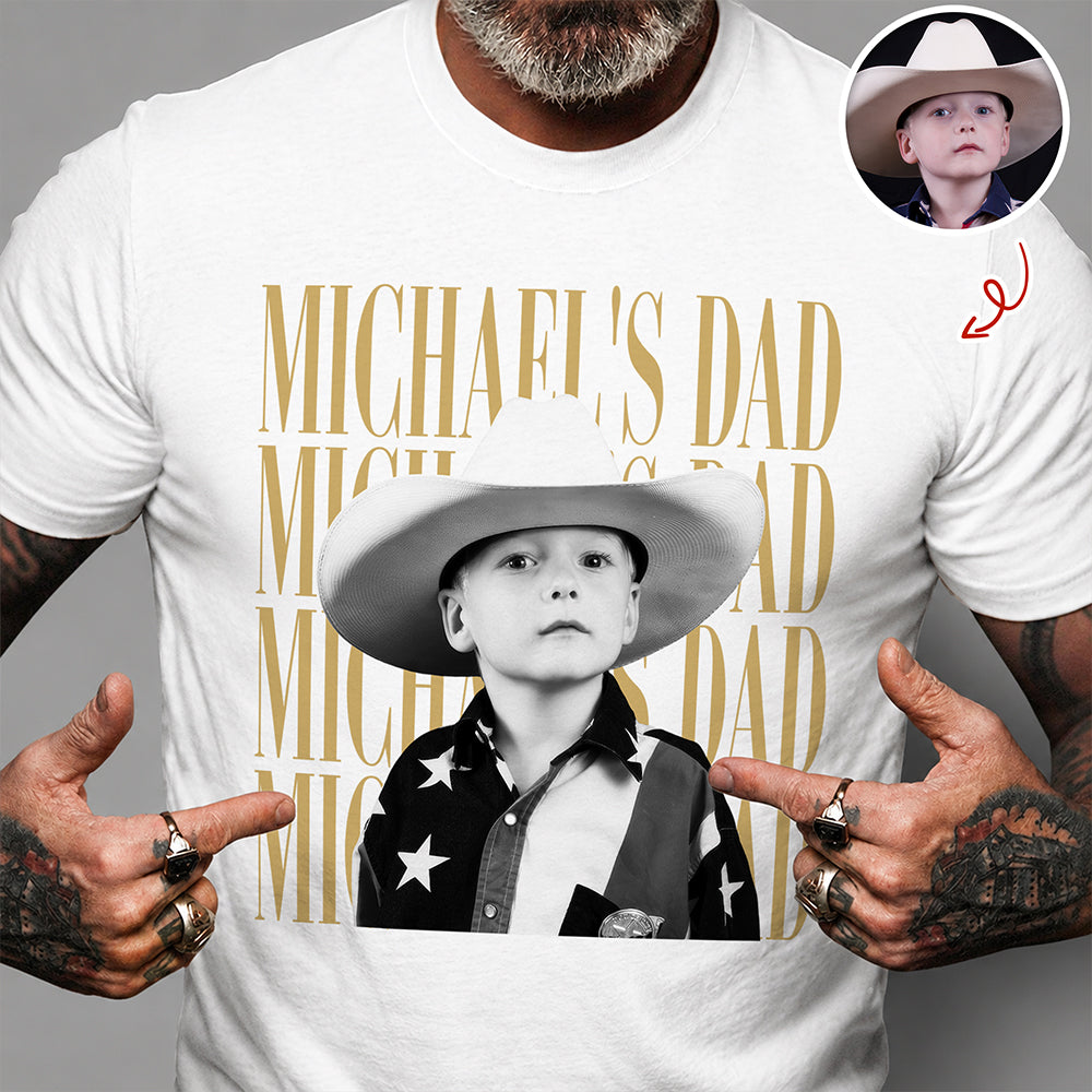 Personalized Vintage Photo Shirt Best Dad Ever Gift for Dad HN590 - Tshirt GradoCreations