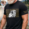 Personalized Vintage Photo T-Shirt Best Dad or Mom Gift Short Sleeve Print Shirt GradoCreations
