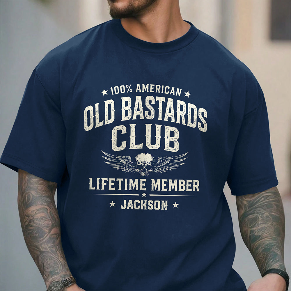 Personalized Dark Shirt Custom Name 100% American Gift for Dad HN590 - Tshirt GradoCreations