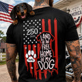 Personalized Patriotic Dog T-Shirt Custom Text Gift for Dog Dad HN590 - Tshirt Back GradoCreations