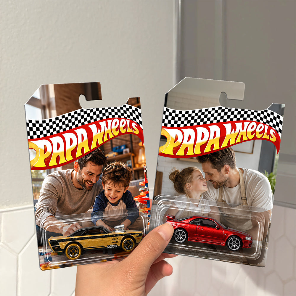 Personalized Toy Car Photo Gift for Dad Father's Day HN590 - Hot Wheels GradoCreations