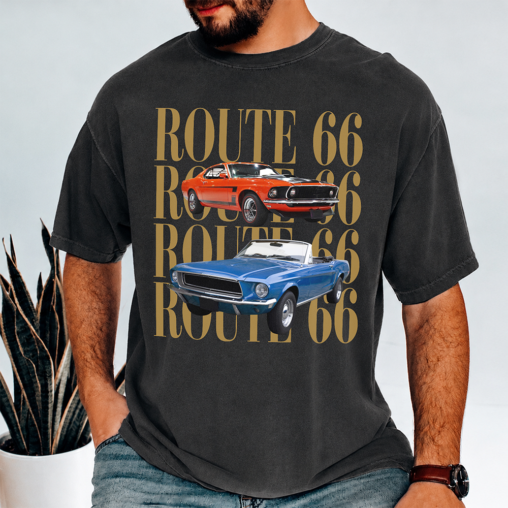 Personalized Vintage Car Photo Comfort Shirt Gift for Dad Comfort Shirt GradoCreations