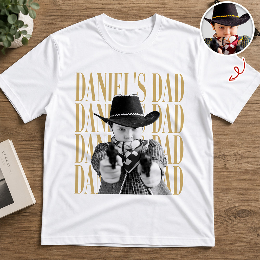 Personalized Vintage Photo Shirt Best Dad Ever Gift for Dad HN590 - Tshirt GradoCreations