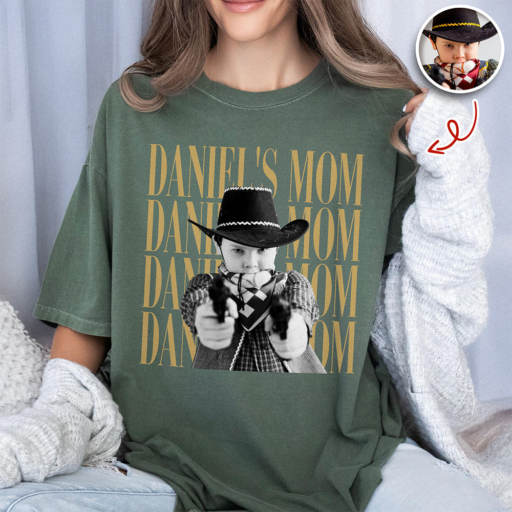 Personalized Vintage Photo Comfort Shirt Gift for Mom/Dad Comfort Shirt GradoCreations