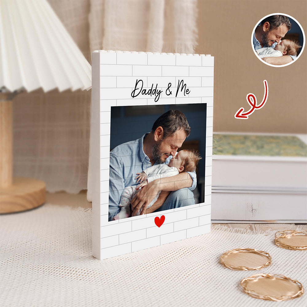 Personalized Photo Building Block Gift for Dad | Father's Day HN590 - Building Blocks diff design GradoCreations