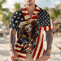 Personalized Patriotic Hawaii Shirt Custom USA Design Gift HN590 - AOP Hawai Shirt GradoCreations