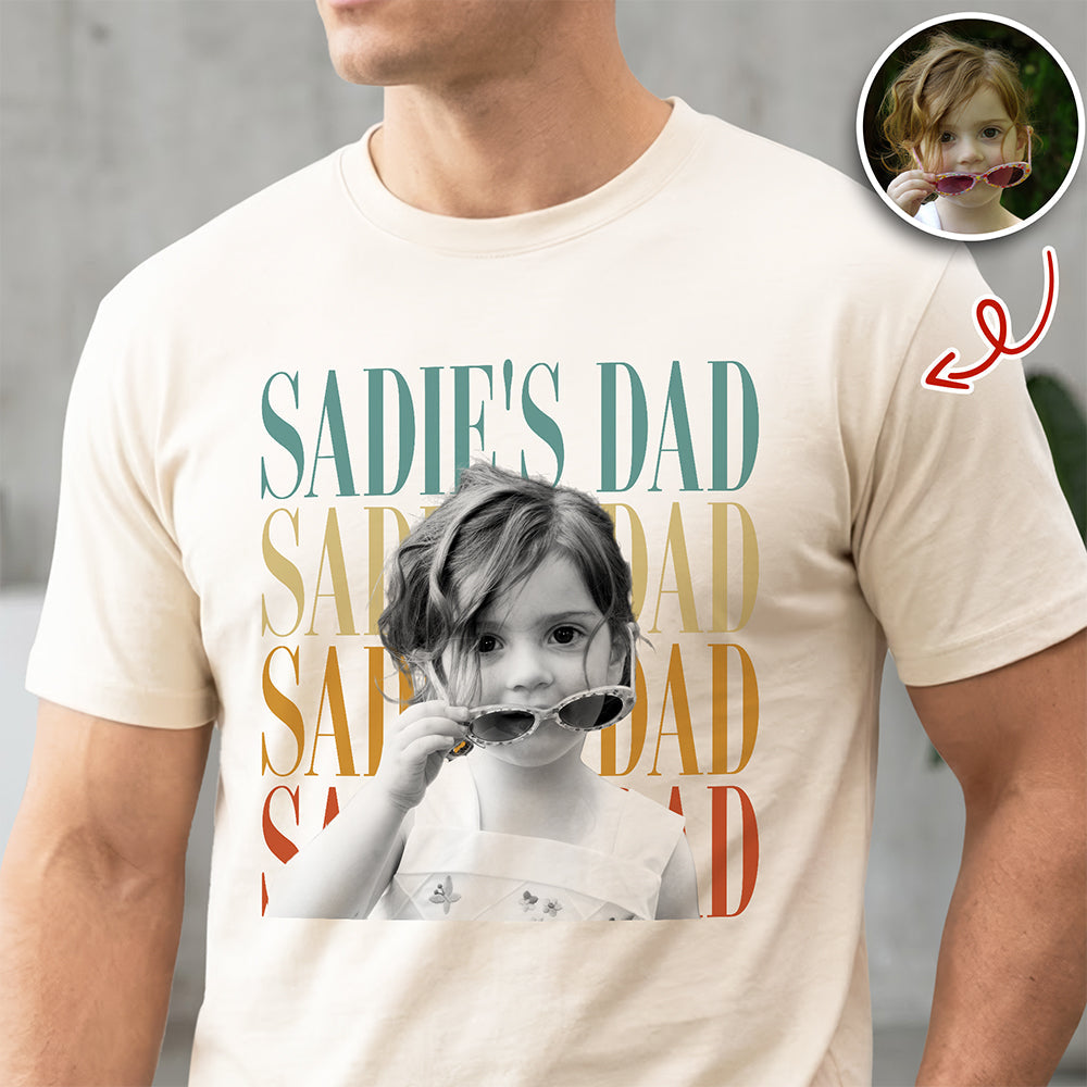 Personalized Vintage Photo Comfort Shirt Gift for Dad/Mom Comfort Shirt GradoCreations