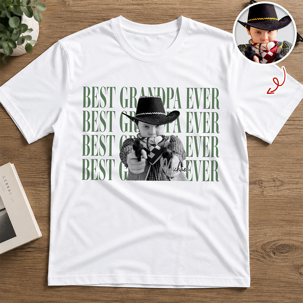 Personalized Vintage Photo Shirt Gift for Dad or Mom HN590 - Tshirt GradoCreations