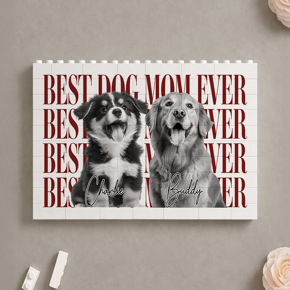 Personalized Vintage Photo Building Blocks Gift for Dog Cat Dad HN590 - Building Blocks GradoCreations