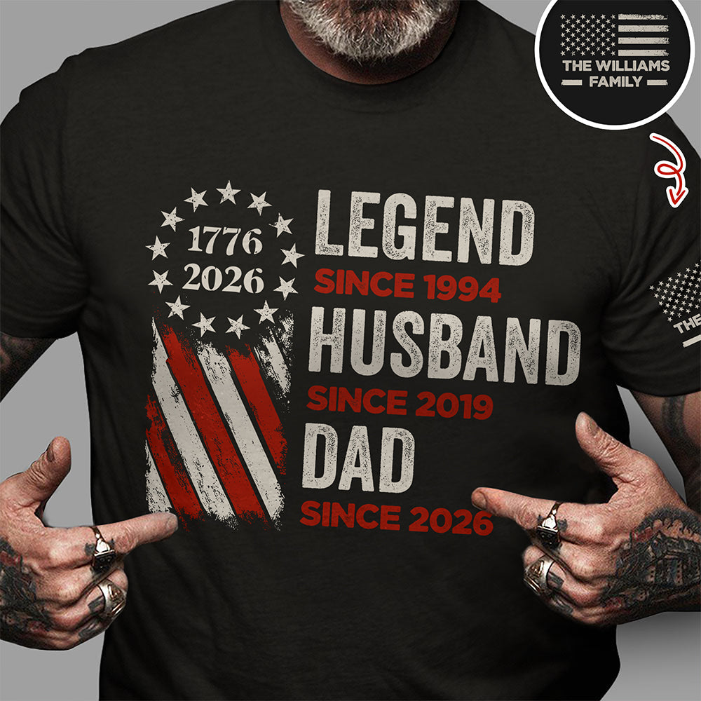 Personalized Dark Shirt for Dad, Grandpa Gift Idea Short Sleeve Print Shirt GradoCreations