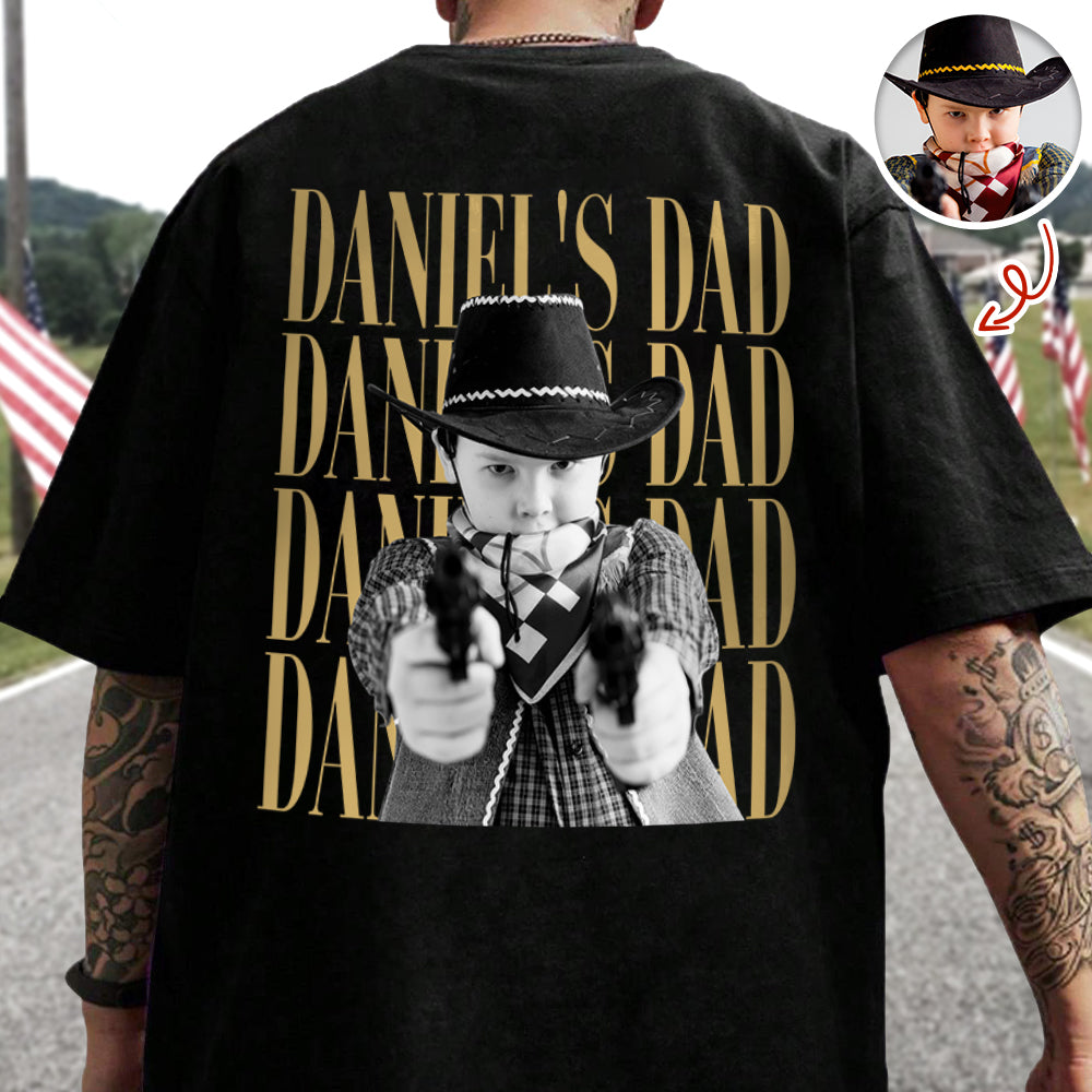 Personalized Vintage Photo Family Shirt Gift for Dad Mom HN590 - Tshirt Back GradoCreations