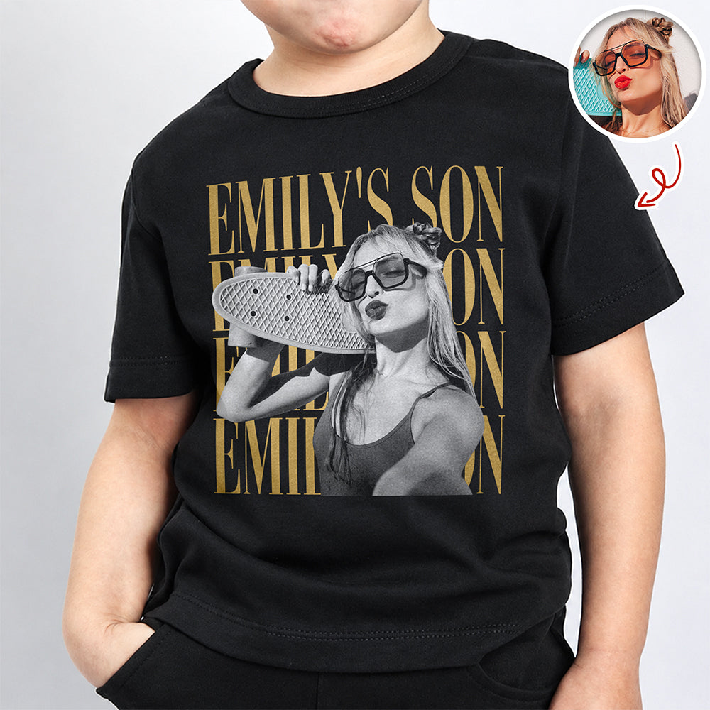 Personalized Vintage Photo Family Sweatshirt Custom Gift for Kids HN590 - Retro Kid Sweatshirt GradoCreations