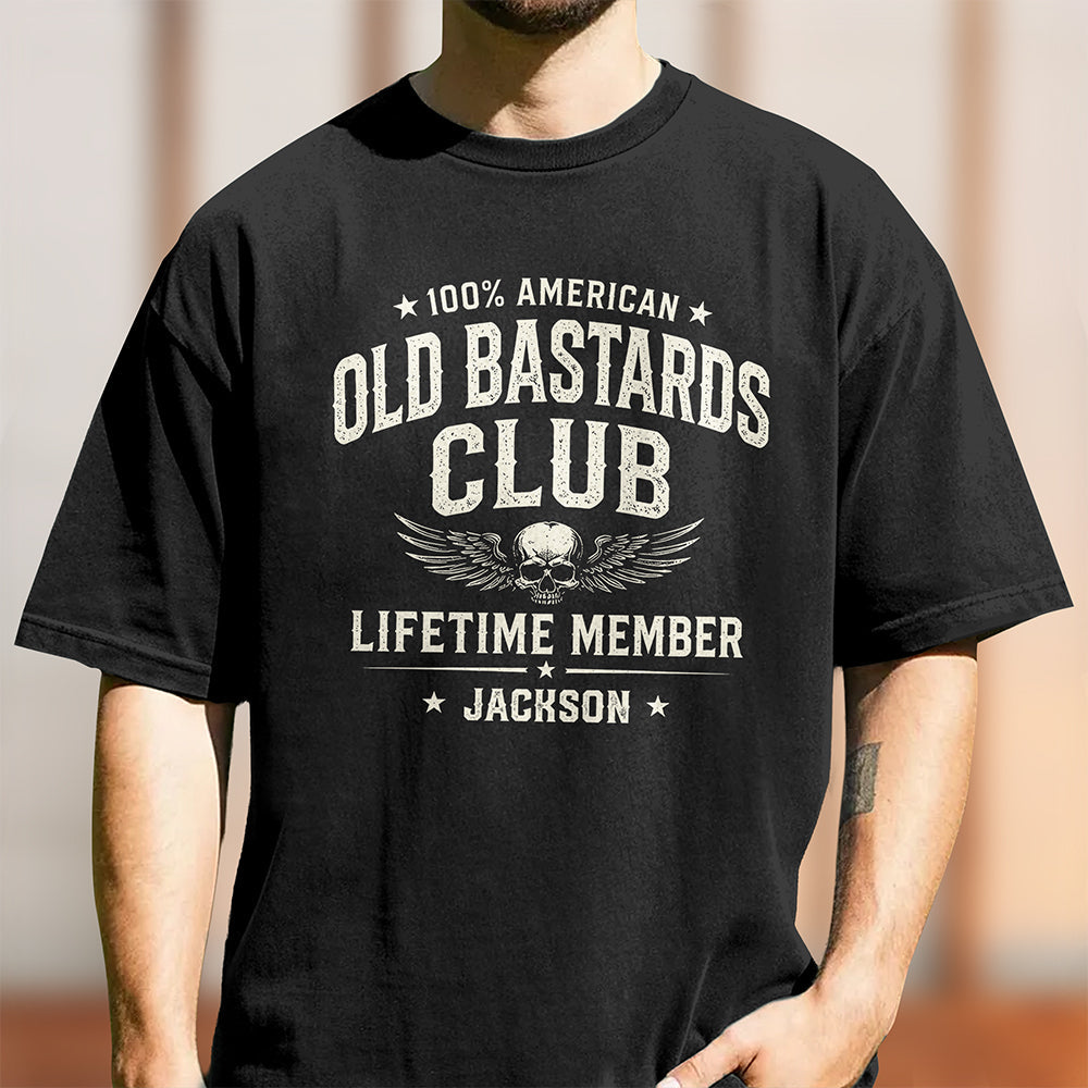 Personalized Dark Shirt Custom Name 100% American Gift for Dad HN590 - Tshirt GradoCreations