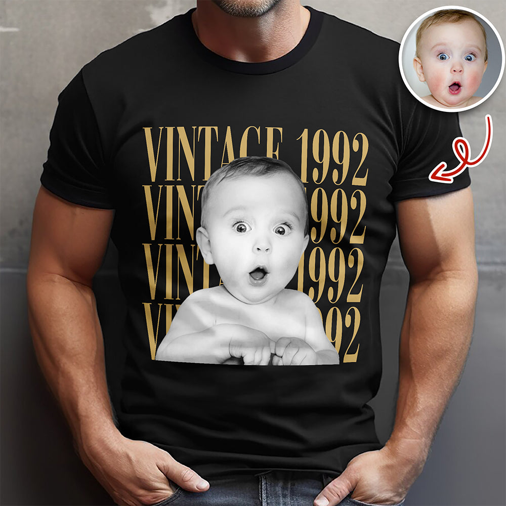 Custom Photo Year Comfort Shirt Personalized Gift for Mom/Dad Comfort Shirt GradoCreations