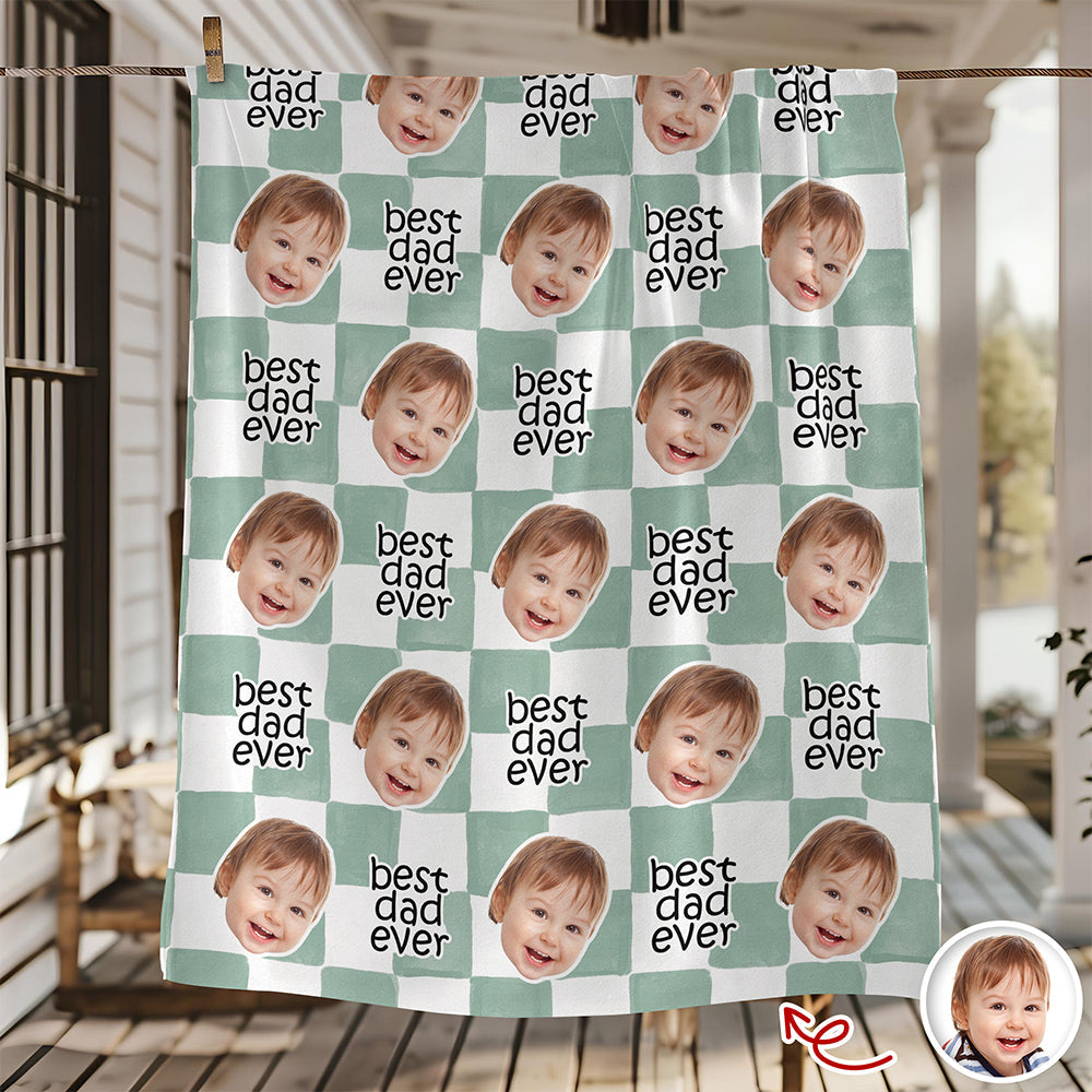 Personalized Baby Face Blanket Gift for Mom & Dad Family HN590 - Blanket GradoCreations