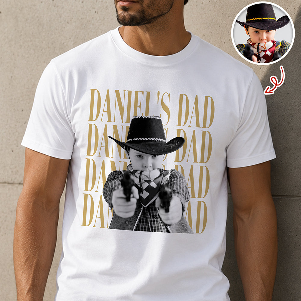 Personalized Vintage Photo Shirt Best Dad Ever Gift for Dad HN590 - Tshirt GradoCreations