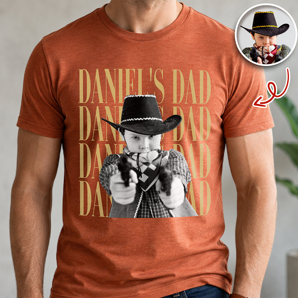 Personalized Vintage Photo Comfort Shirt Gift for Dad/Mom Comfort Shirt GradoCreations