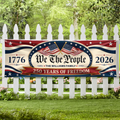Personalized Patriotic Banner Custom Family Name 250 Years USA HN590 - Banner GradoCreations