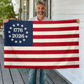 Personalized Betsy Ross 250th Birthday Flag Gift for Family HN590 - Banner House Flag GradoCreations