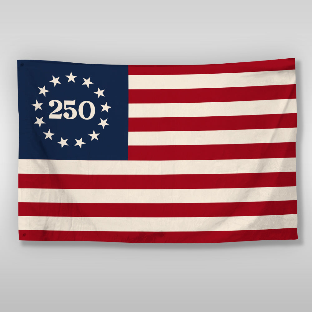 Personalized Betsy Ross 250th Birthday Flag Gift for Family HN590 - Banner House Flag GradoCreations