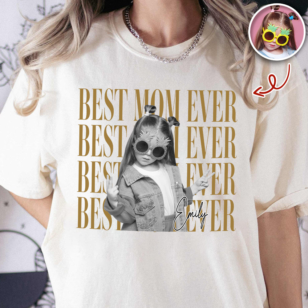 Personalized Vintage Photo T-Shirt Gift for Mom & Dad HN590 - Tshirt GradoCreations