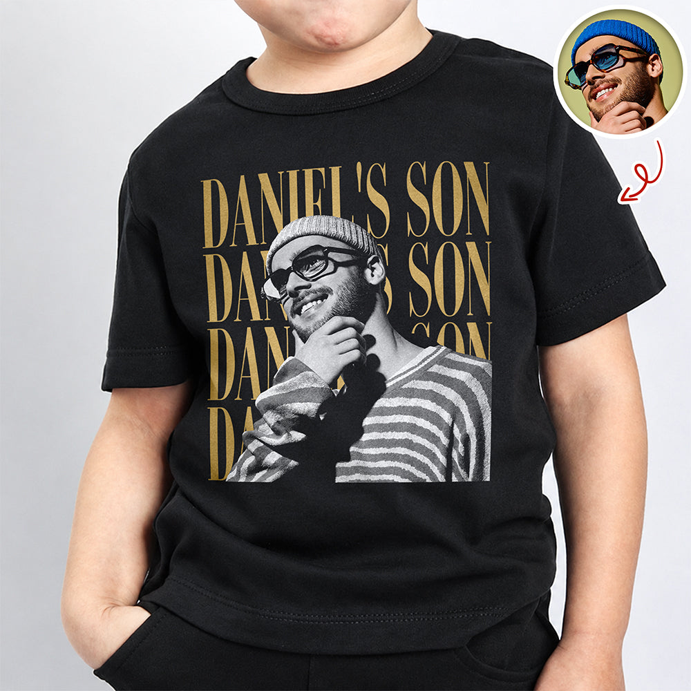 Personalized Vintage Photo Family Sweatshirt Custom Gift for Kids HN590 - Retro Kid Sweatshirt GradoCreations