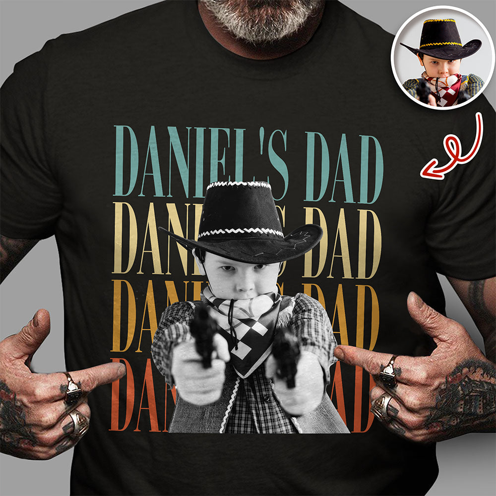 Personalized Vintage Photo Comfort Shirt Gift for Dad/Mom Comfort Shirt GradoCreations