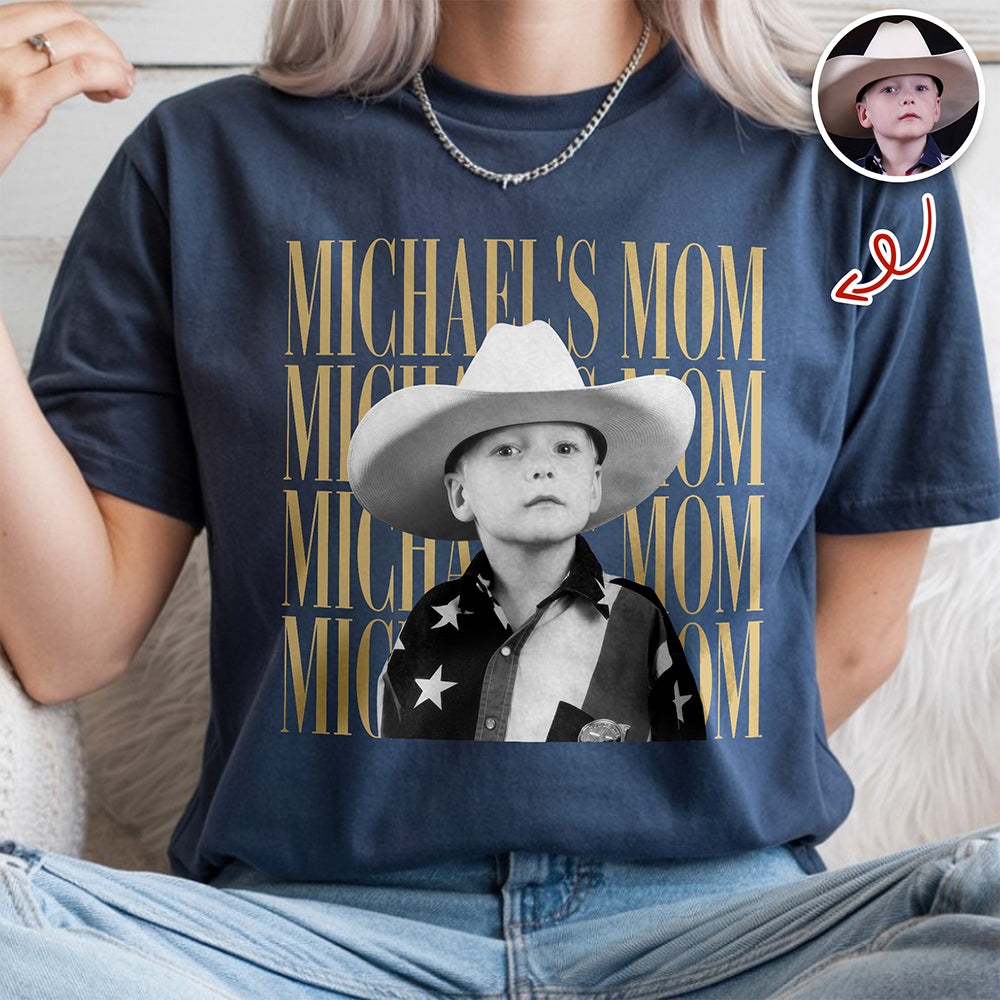 Personalized Vintage Photo Comfort Shirt Gift for Mom/Dad Comfort Shirt GradoCreations