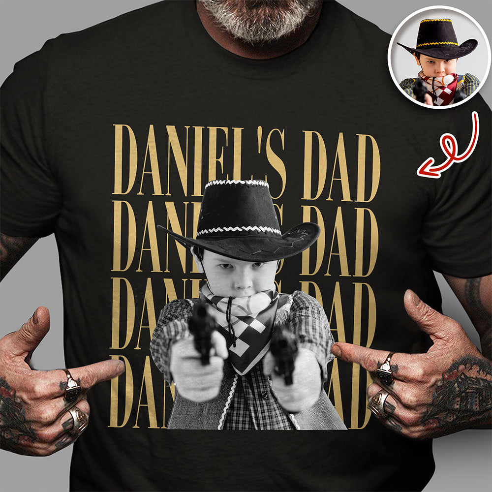 Personalized Vintage Photo Comfort Shirt Gift for Dad/Mom Comfort Shirt GradoCreations
