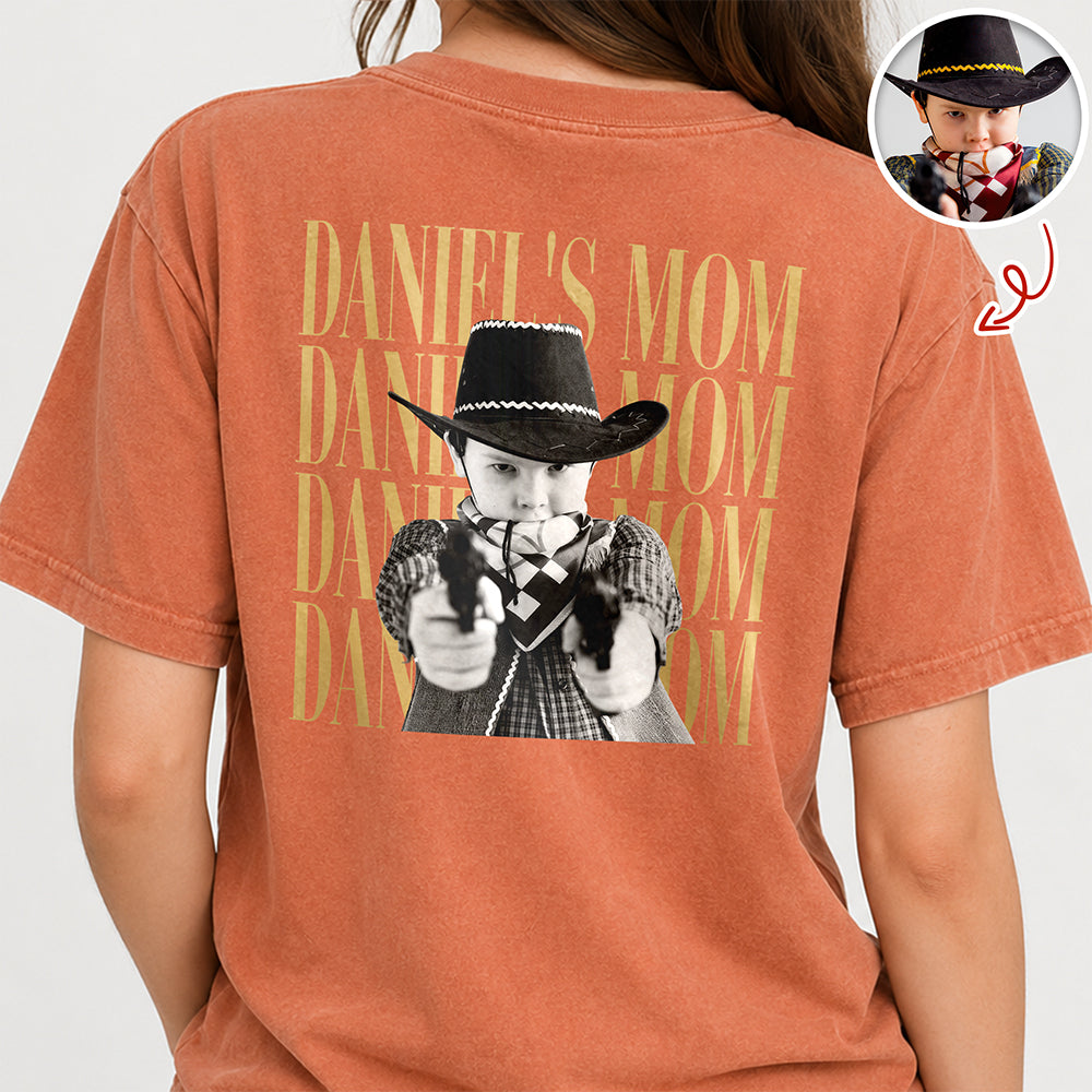 Personalized Comfort Shirt with Photo Custom Gift for Dad Comfort Shirt Back GradoCreations