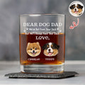 Personalized Photo Rock Glass Custom Gift for Dog Dad HN590 - Print Rock Glass GradoCreations