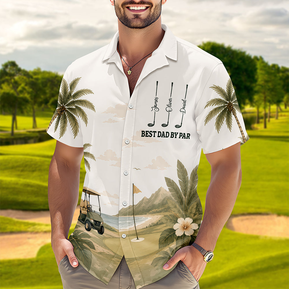 Personalized Hawaiian Shirt Gift for Dad Golf Lover HN590 - AOP Hawai Shirt GradoCreations