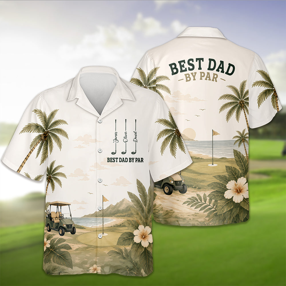 Personalized Hawaiian Shirt Gift for Dad Golf Lover HN590 - AOP Hawai Shirt GradoCreations