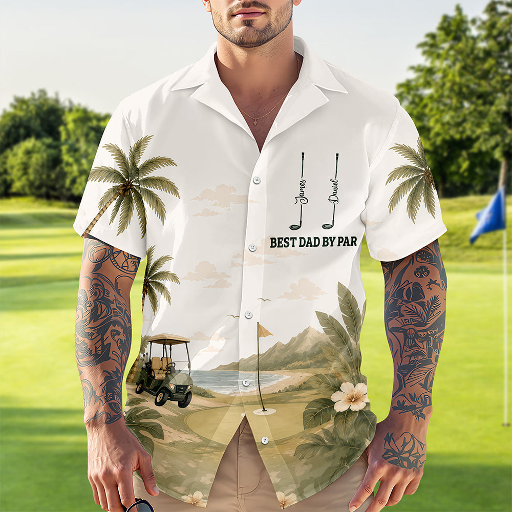 Personalized Hawaiian Shirt Gift for Dad Golf Lover HN590 - AOP Hawai Shirt GradoCreations
