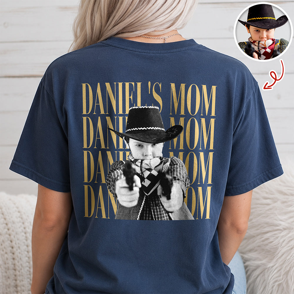 Personalized Comfort Shirt with Photo Custom Gift for Dad Comfort Shirt Back GradoCreations