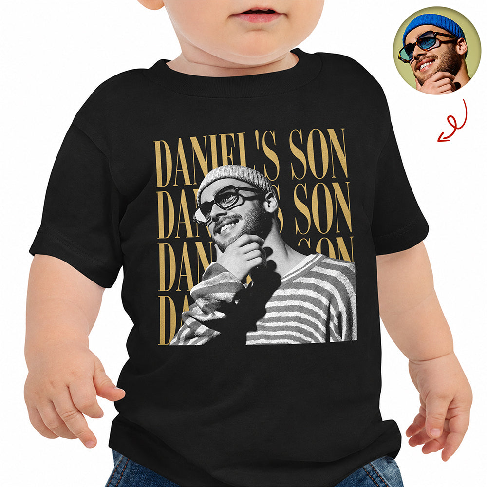 Personalized Vintage Photo Family Sweatshirt Custom Gift for Kids HN590 - Retro Kid Sweatshirt GradoCreations